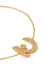 Oula Letter J Bracelet, 18k Yellow Gold & Diamonds